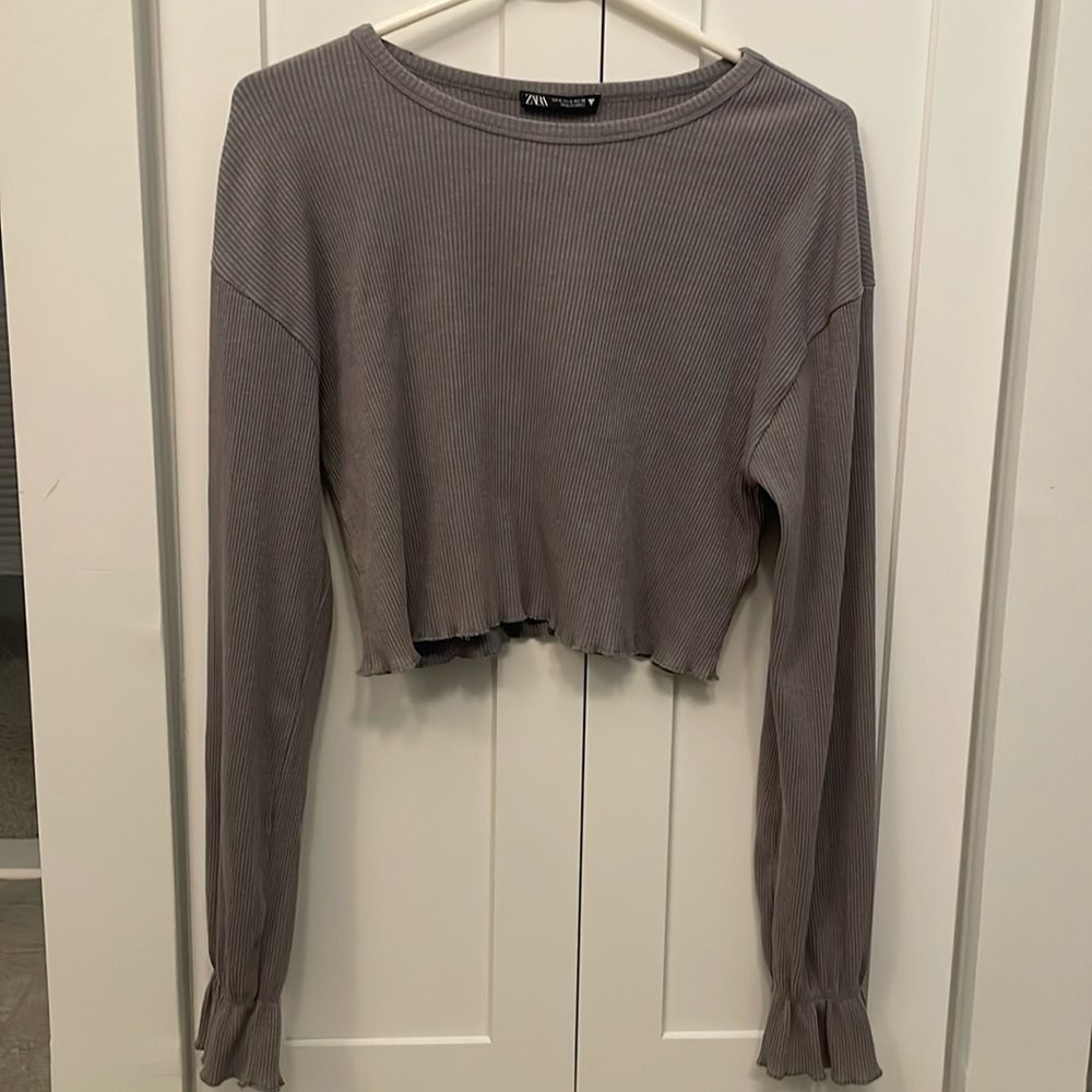 Zara ribbed crop top